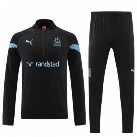 Olympique de Marseille Quarter Zip Sudadera De Entrenamiento 2022/23 Negra - Hombre